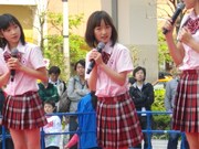 本日のステージが客前での歌やダンス初披露の場となった、ハロプロエッグの新顔・工藤遥（小学5年生）。