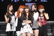 4Minute。写真左からホ・ガユン、キム・ヒョナ、クォン・ソヒョン、ナム・ジヒョン、チョン・ジユン。