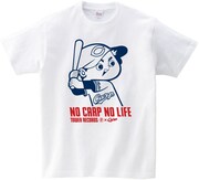 こちらは4月に発売された元祖「NO CARP NO LIFE」Tシャツ。