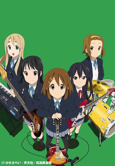 第20話で放送されたライブは中野梓（G/CV: 竹達彩奈 イラスト右から2番目）を除くメンバー4人の高校生活最後の学園祭ライブとあって、力のこもった感動的なステージとなった。