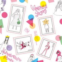 HMV特典の切手風ステッカー。