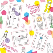 disk union特典の切手風ステッカー。