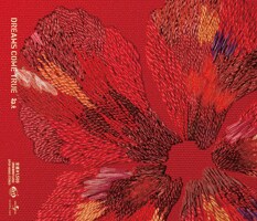 赤ドリ「ねぇ」初回限定盤のジャケットには、細やかな刺繍で表現された真っ赤な椿の花が。