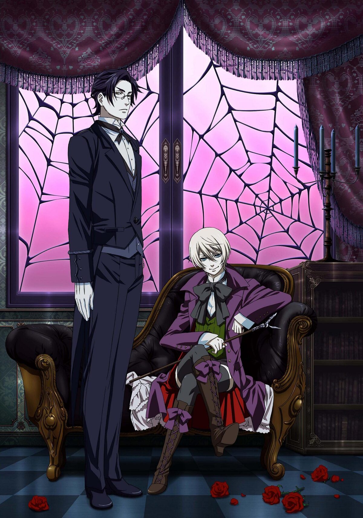 アニメ「黒執事II」キービジュアル (C)枢やな/スクウェアエニックス 