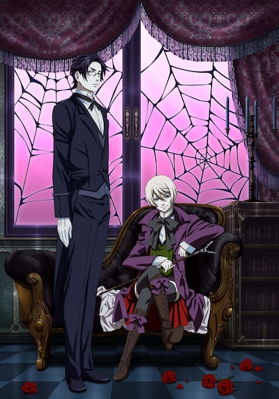 アニメ「黒執事II」キービジュアル (C)枢やな/スクウェアエニックス・「黒執事Ⅱ」製作委員会・ＭＢＳ