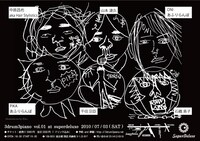 3drum 3pianoの初ライブ「3drum 3piano vol.01」のフライヤー。