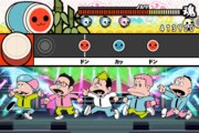 「太鼓の達人」RIP SLYMEパッケージのゲームプレイ画面。