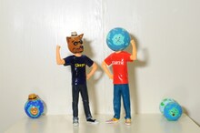 ビデオクリップに登場するChageと地球をモチーフにしたキャラクター。通称チャゲアース。