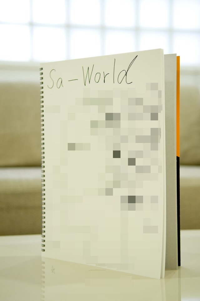 SAWAがイラストで説明する“Sa-World”の世界。彼女が子供の頃におびやかされていたという謎の生物「プーラリー」についてもイラスト付きで説明してもらった。