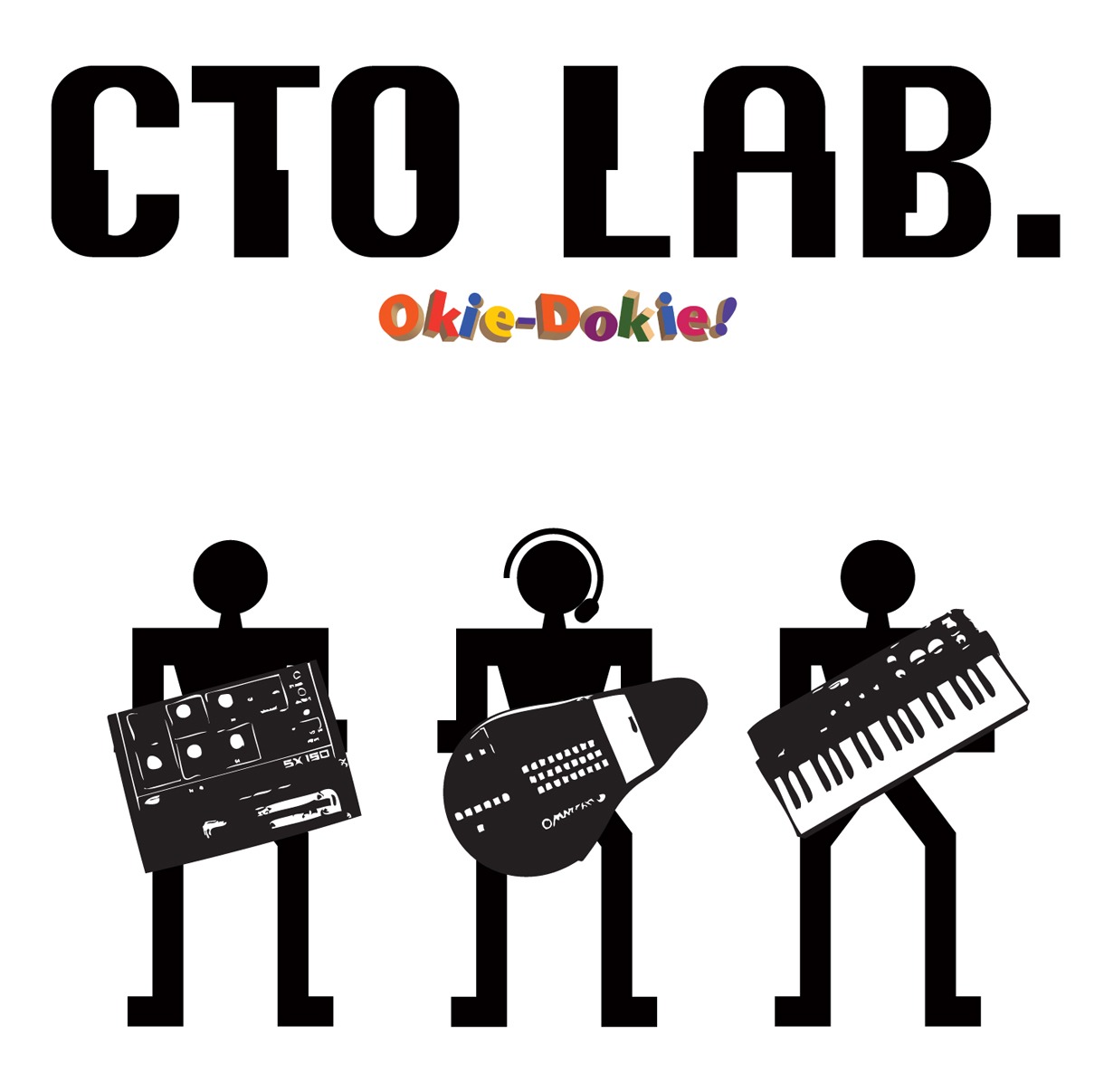 ユニット名の“CTO”は「Compact Techno Organization」の略。その名のとおり、小型のシンセサイザーやアップルのモバイル製品、ゲーム機のリモコンなどコンパクトなテクノ機器を操る（写真はアルバム「Okie-Dokie!」ジャケット）。