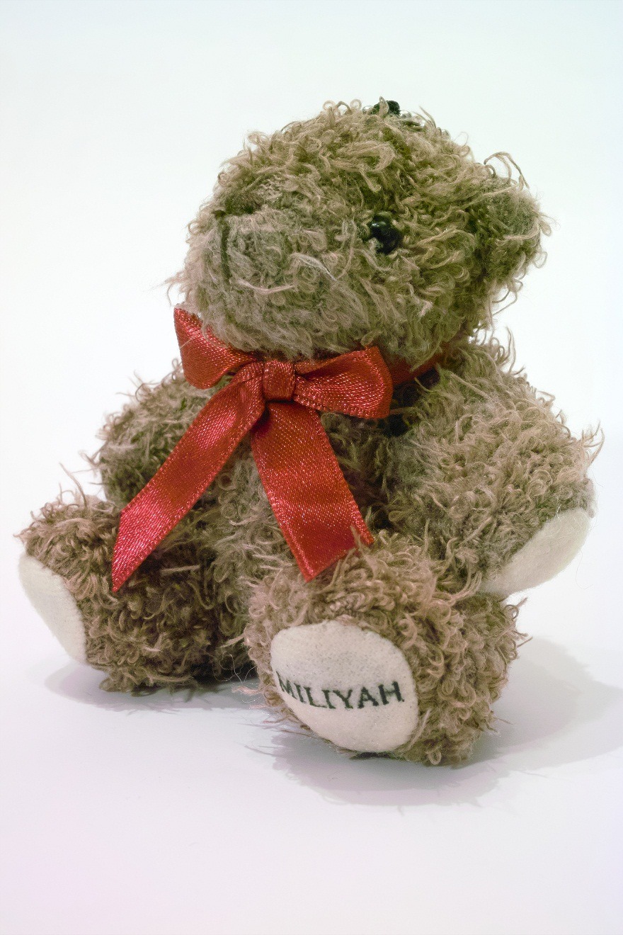 今までに2バージョンのデザインが販売された「ミリヤっくま」。