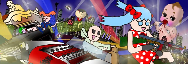 「ソワカちゃんとアーバンギャルド」イメージイラスト。CDは1300円で販売される。