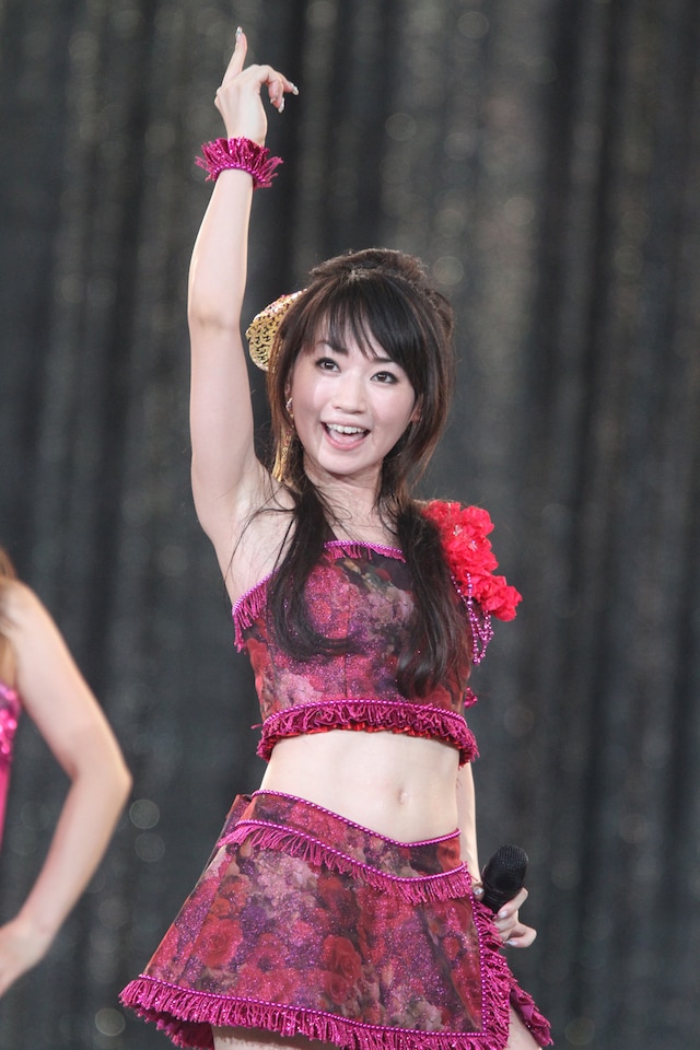 水樹奈々は7月24日・25日に行った西武ドーム2DAYライブにて、会場に集まったファンに座長公演＆フルオーケストラライブの開催を発表した（写真は7月24日のステージより）。