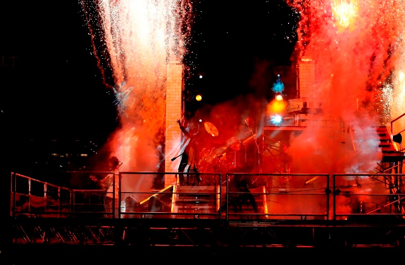 「Rusty Nail」撮影シーン。