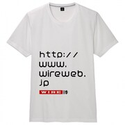 Tシャツのボディの色も数色展開。男性用・女性用は色が異なるので、購入を考えている人はWIREオフィシャルサイトでチェックを(写真はWIREモデルの白)。