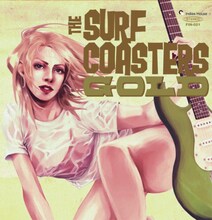 THE SURF COASTERSの新録ベストアルバム「GOLD」ジャケット。