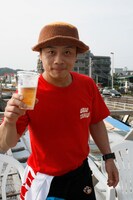 ビールで休憩する石鹸。