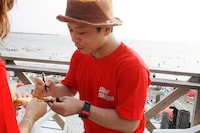 サインする石鹸。