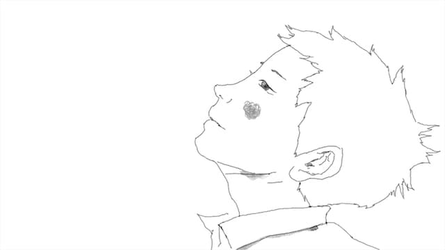 松本大洋が作画したビデオクリップのワンシーン。JITTERIN'JINNのオフィシャルサイトでは現在、このアニメが使用された「なつまつり」の予告編映像が公開されている。