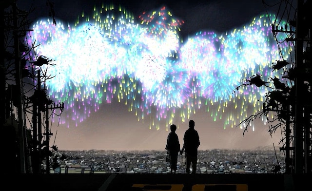 写真は「うたかた花火大会2010」フィナーレの様子。