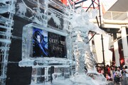 会場に設置されたGACKT氷像。