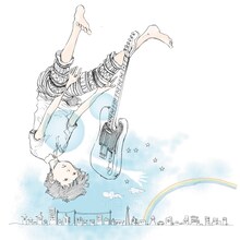 浅野いにお描き下ろしイラストが使われた秀吉の1stフルアルバム「むだい」ジャケット（写真）。