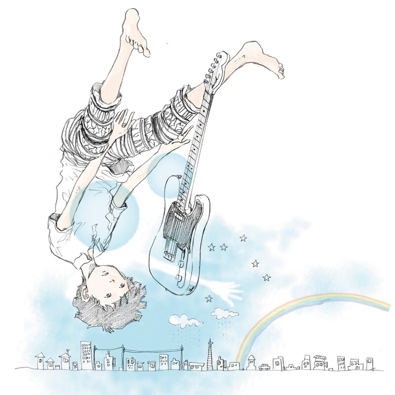 浅野いにお描き下ろしイラストが使われた秀吉の1stフルアルバム「むだい」ジャケット（写真）。