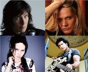 「SIAM SHADE Tribute」に参加したメンバー。写真左上から時計回りでエリック・マーティン、セバスチャン・バック、ジョージ・リンチ、yasu(Acid Black Cherry)。