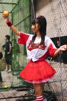 バッティング会の様子。