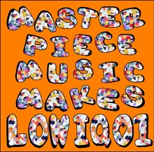 写真はカバーアルバム「MASTERPIECE MUSIC MAKES LOW IQ 01」ジャケット。