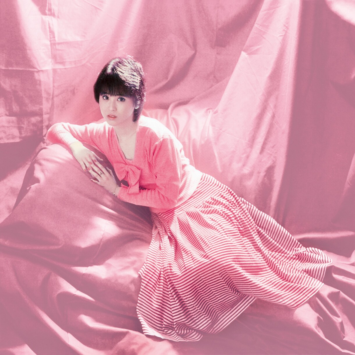 松田聖子さん着用ピンク チェック柄 ノースリーブ トップス 値引可能】松田聖子☆祝40周年記念☆ツアーTシャツXLサイズ