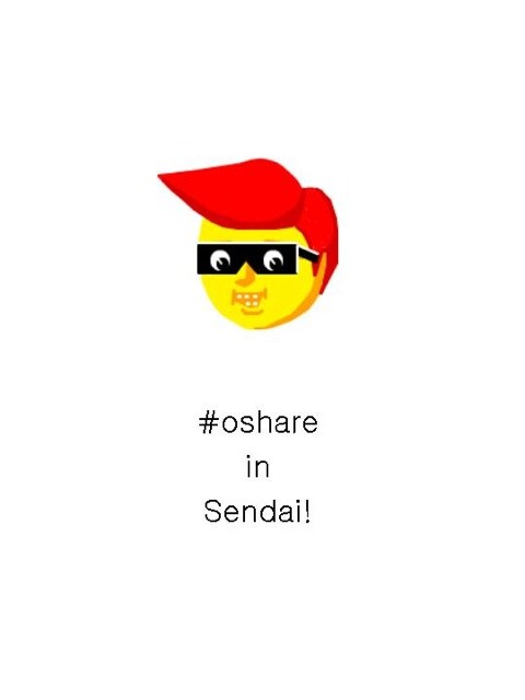 「#oshare in Sendai」のフライヤー。