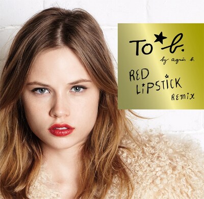 アルバム「To b. by agnes b. - Red Lipstick Remix」のジャケット。