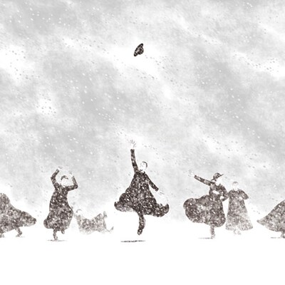 アルバム「シレンシオ（静寂）」のジャケットイラスト（写真）は、個人制作アニメ「カジラレ島のふたつの灯台」で注目を集めた北澤康幸によるもの。