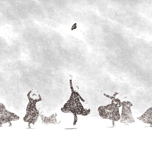 アルバム「シレンシオ（静寂）」のジャケットイラスト（写真）は、個人制作アニメ「カジラレ島のふたつの灯台」で注目を集めた北澤康幸によるもの。