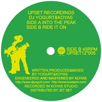 12inchアナログ「INTO THE PEAK / RIDE IT ON」ジャケット。