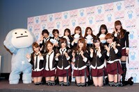 記者会見のフォトセッションより。