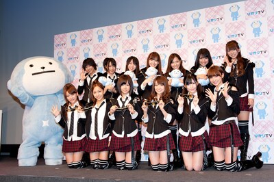 記者会見のフォトセッションより。