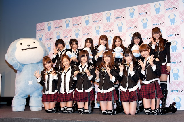 記者会見のフォトセッションより。