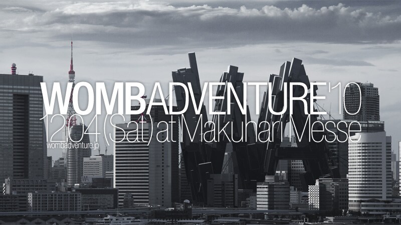 「WOMB ADVENTURE '10」イメージ画像。