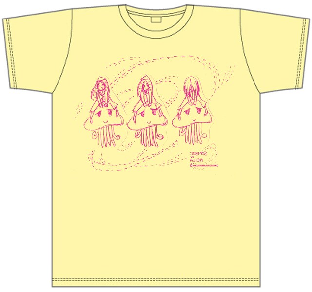 写真は「COSMOS vs ALIEN」オリジナルTシャツのサンプル画像。