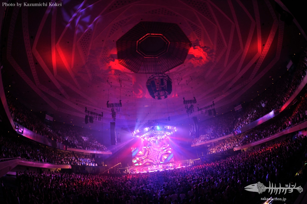 10月8日の「SAKANAQUARIUM 21.1(B)」ライブ本番の模様。