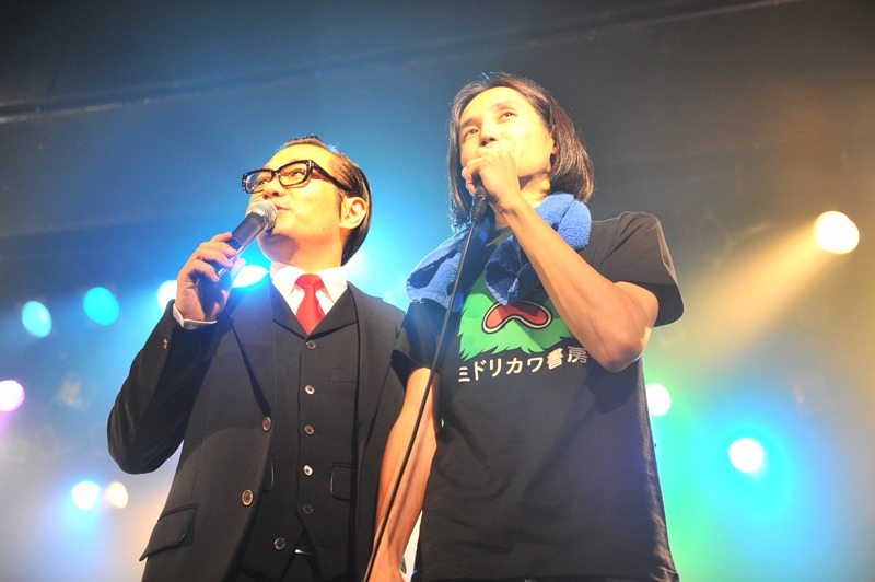 ミドリカワ書房（写真右）と茂木淳一（写真左）。