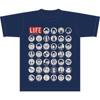 今週の人気の画像2位は「LOSTAGE『生活』にテナー出演、似顔絵Tシャツも発売」より、「生活」Tシャツ。