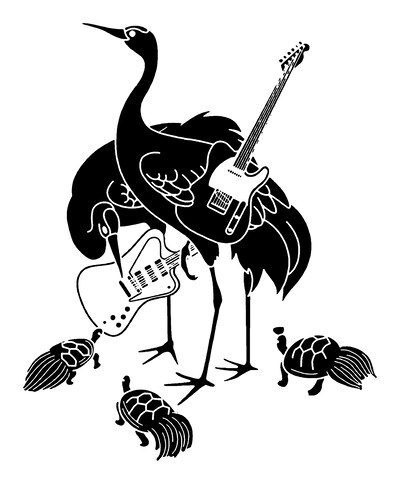 写真は新メンバー加入を記念した“おめでたい鶴亀画像”。