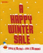「A HAPPY WINTER SALE」ポスター
