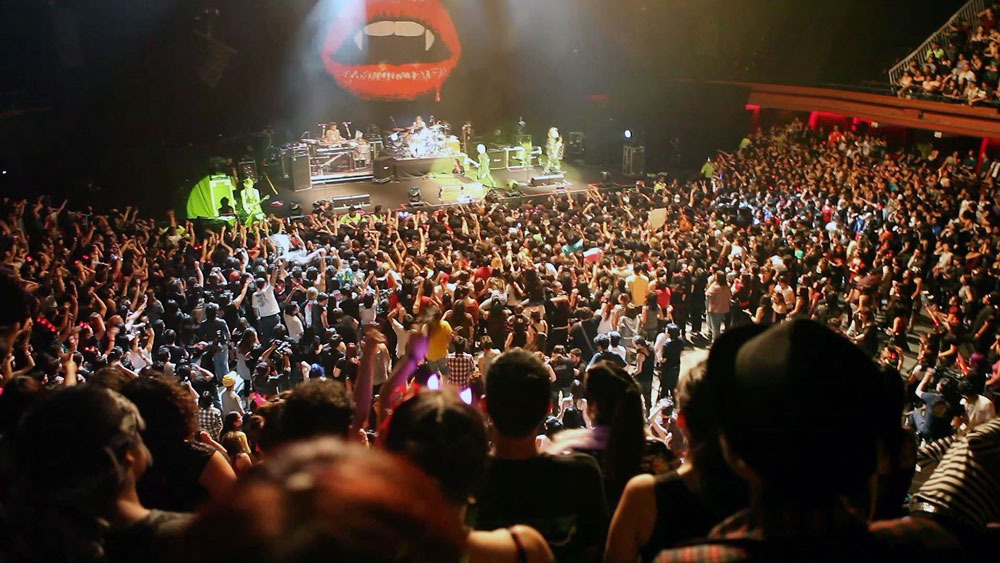 「VAMPS LIVE 2010 BEAST WORLD TOUR」チリ公演の模様。