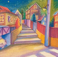 楽曲のハートウォーミングな世界観が表現された、シングル「月とストーブ」ジャケット。