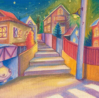 楽曲のハートウォーミングな世界観が表現された、シングル「月とストーブ」ジャケット。