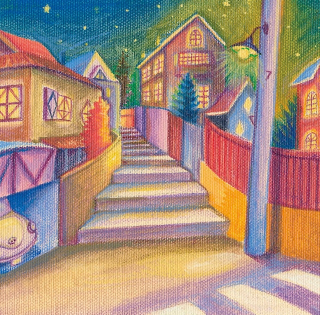 楽曲のハートウォーミングな世界観が表現された、シングル「月とストーブ」ジャケット。